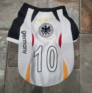 Germany Dog Jersey - White, Black, Red
